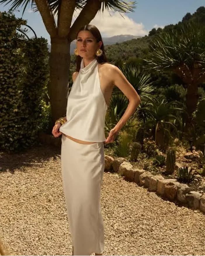 Zara Satin Effect Maxi Skirt - Image 3