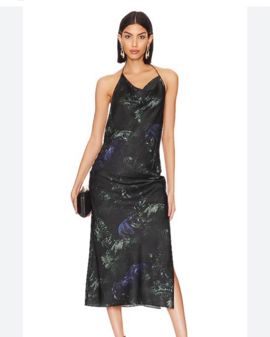 Alluring Floral Midi Dress - Image 3