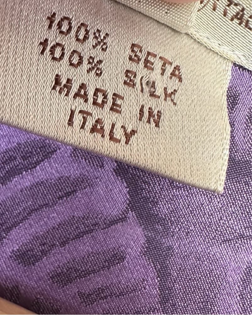 Gucci Vintage 100% Silk Purple Top - Image 5
