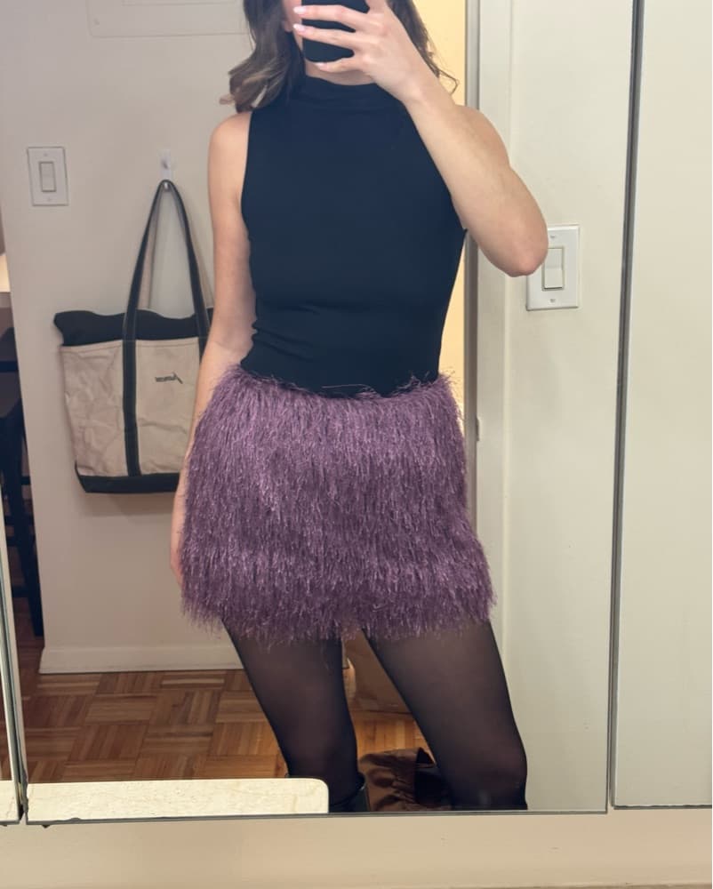 Fringe Mini Skirt - Good For Holiday! - Image 1
