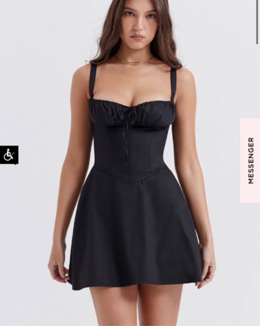 Black Corset House of CB Mini Dress - Image 2