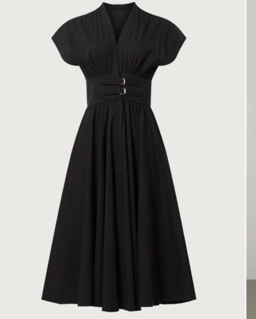 Alexis Black Jaden Corset Midi Dress - Image 2