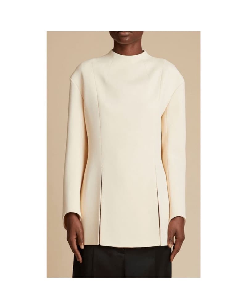 Khaite Mahni Crepe Slit Top - Image 1