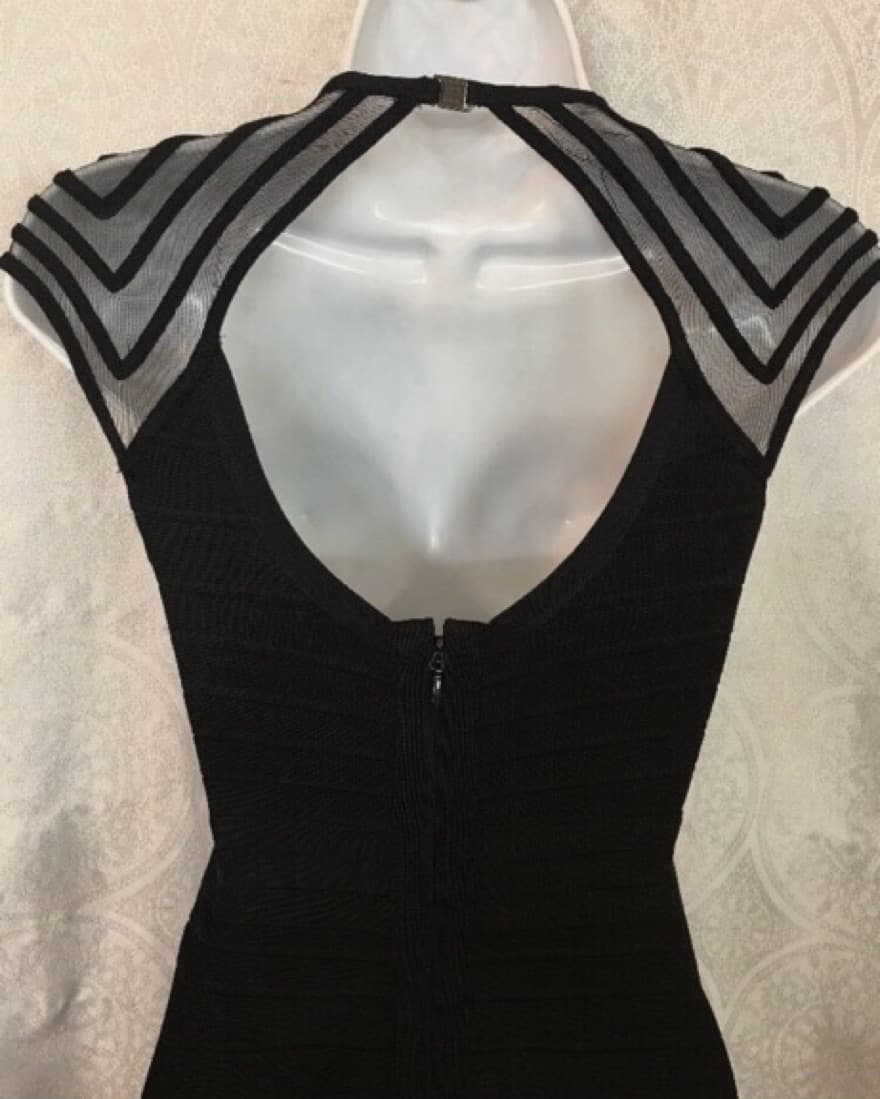 Herve Leger Black Gown - Image 5