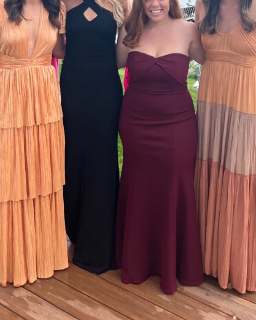 BHLDN Watters Delilah Dress Bordeaux - Image 3