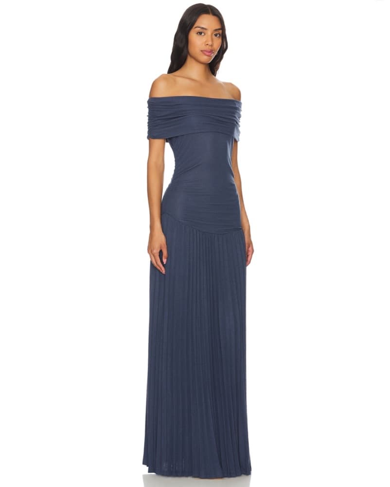 Field Of Dreams Dress In Navy - Image 2