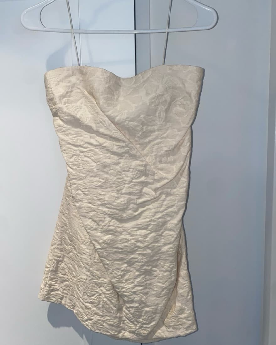 Mini White Anthropologie Dress - Image 5