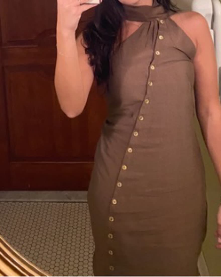 Cult Gia Romia Dress - AFFOGATO - Image 4