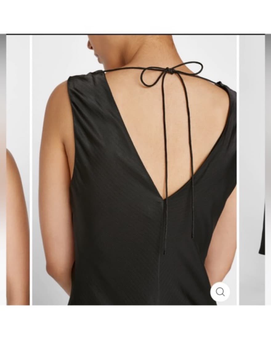 Frame Lace-up Midi Dress in Black - Image 4