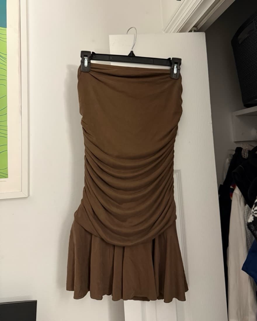With Jéan Rayna Dress in Brown   - Image 4