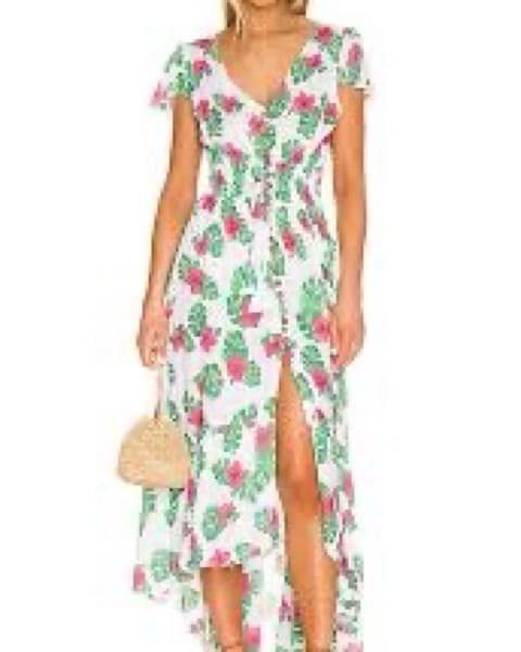 Tiare Hawaii Tropical Floral Maxi Dress - Image 1