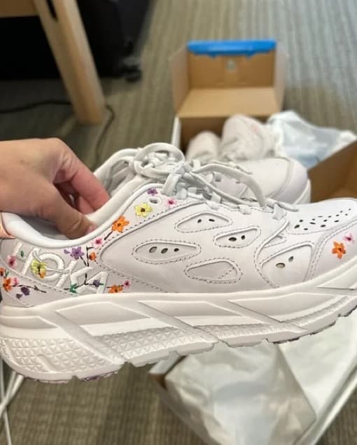 Floral Hoka Running Sneakers  - Image 1