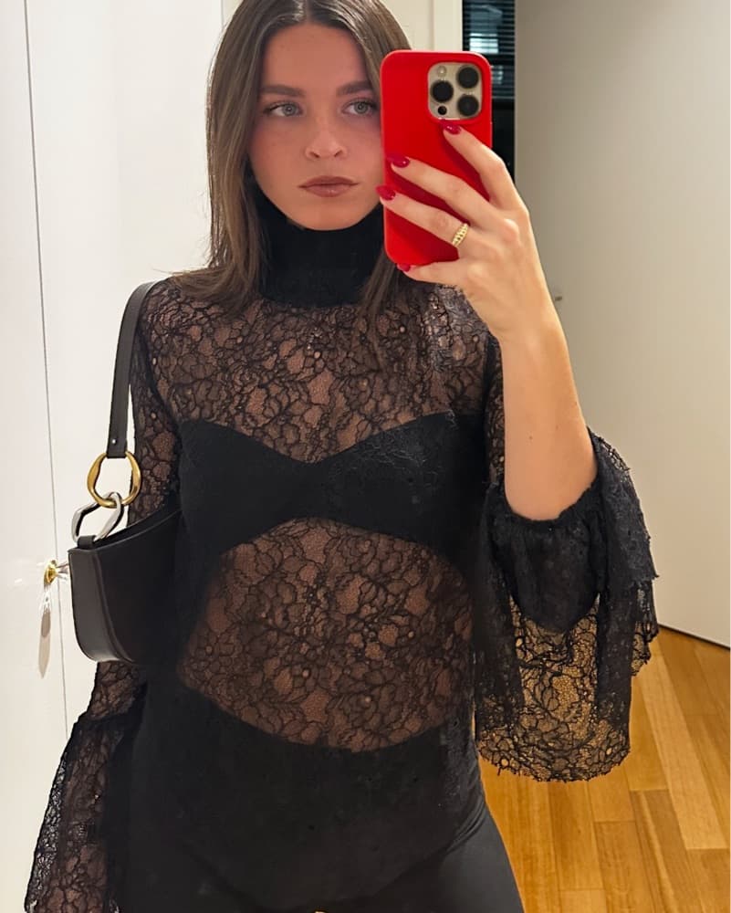 Black Lace Top - Image 2