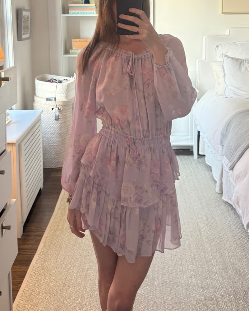LoveShackFancy Popover Silk Dress  - Image 3