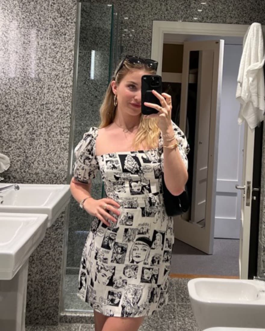 Reformation Newsprint Dress - Image 2