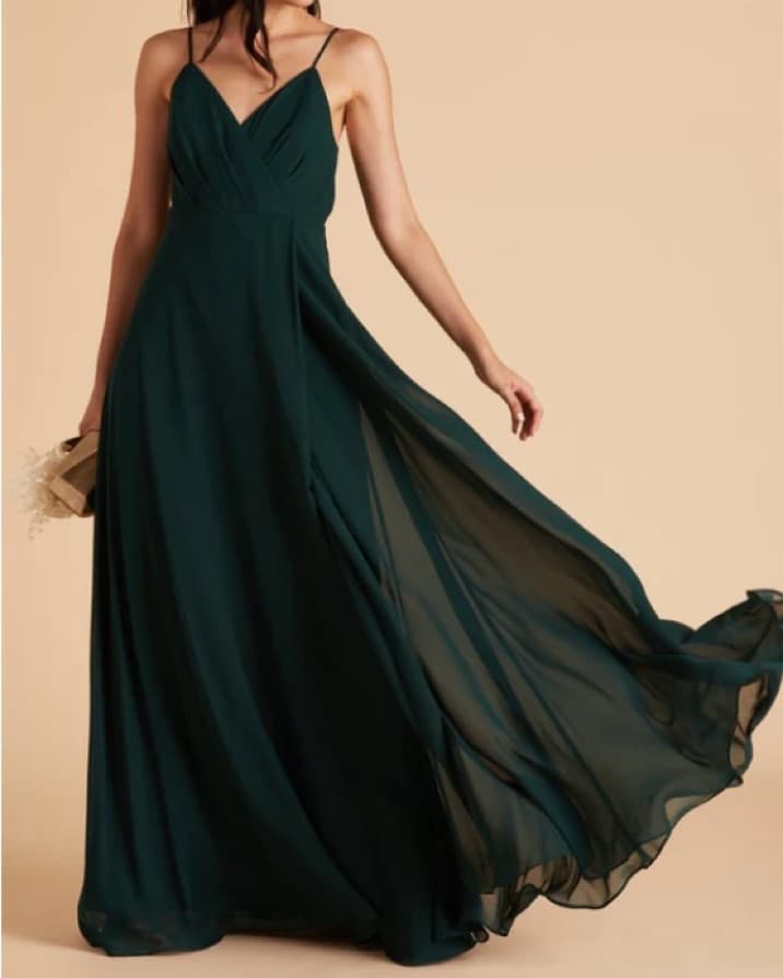 Emerald Green Birdy Grey Dress - Image 2