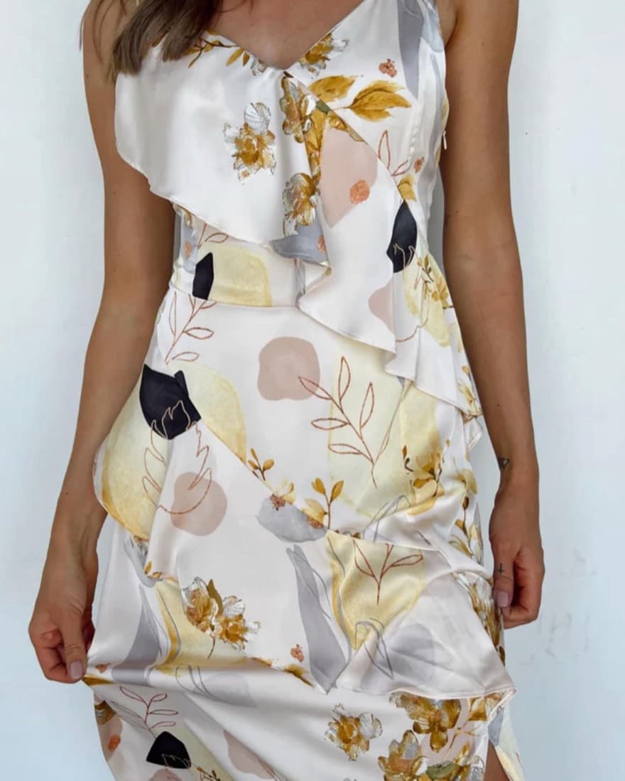 Vestique Floral Maxi Dress - Image 1