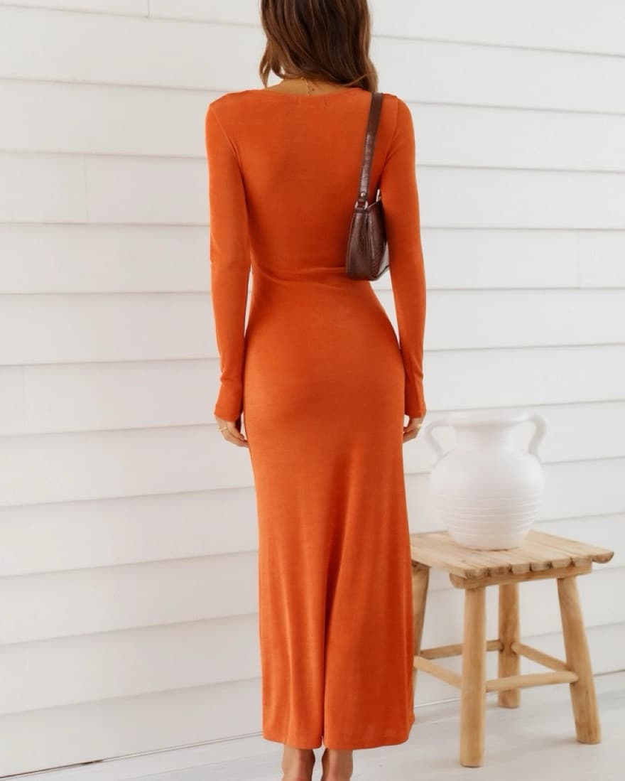 Hello Molly Orange Criss-Cross Maxi - Image 2