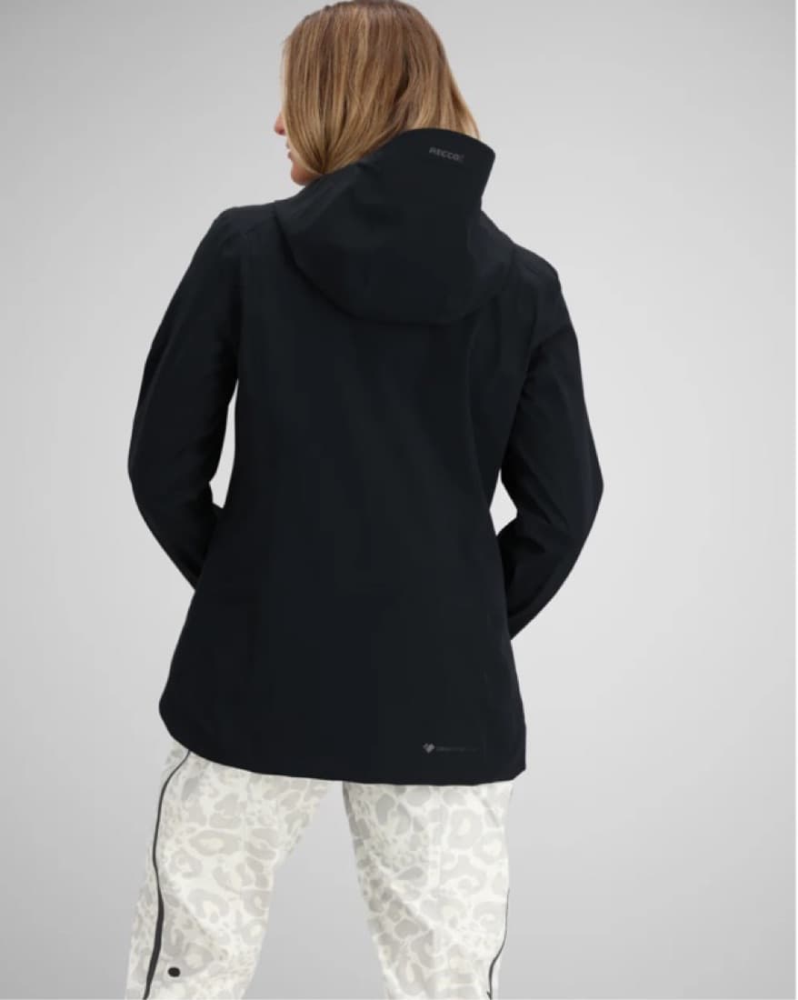 Black Womens Oberneyes Ski Shell Jacket - Image 3