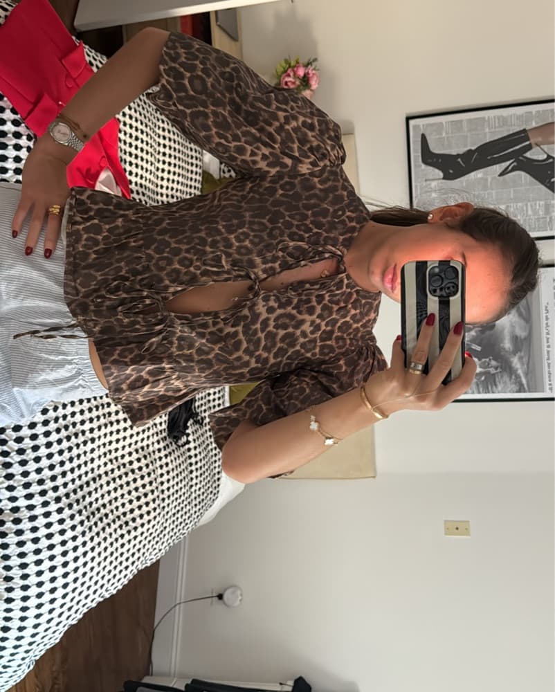 Ganni Leopard Top Dupe - Image 1