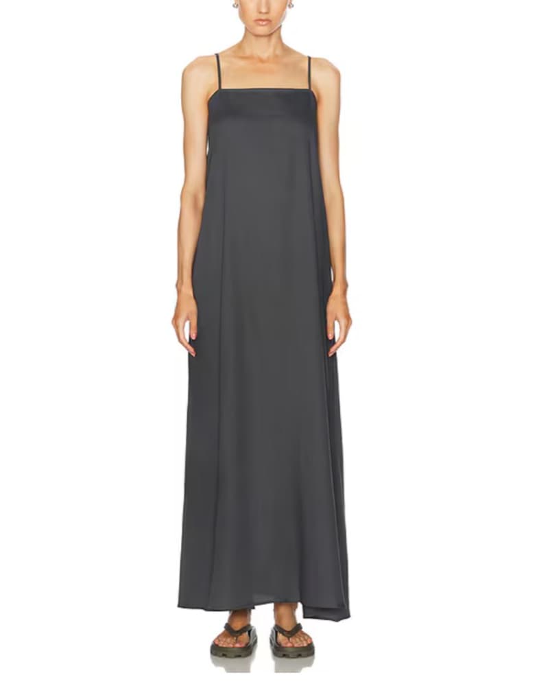 LESET Charcoal Yoko Maxi Dress - Image 1