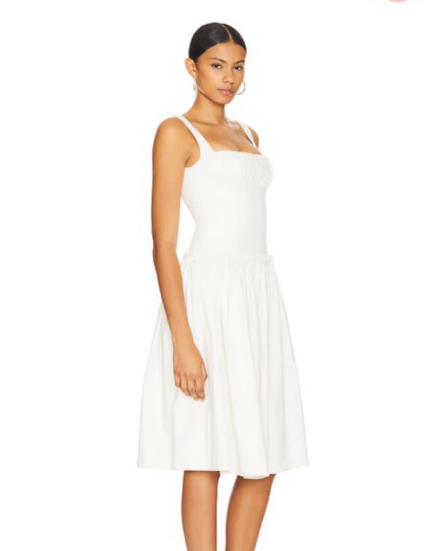 LOBA Lalia Midi Dress in Ivory - Image 4