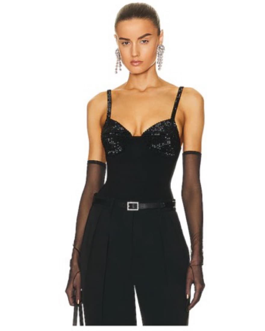 AREA $695 Crystal Bustier Bodysuit 🤩 - Image 1