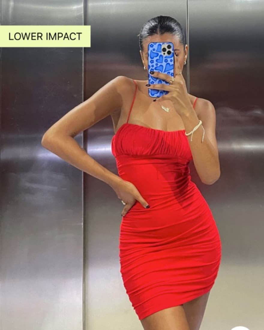 Red Bodycon Dress - Image 1