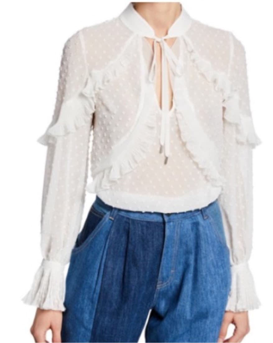 Self Portrait Frill Top - Image 2