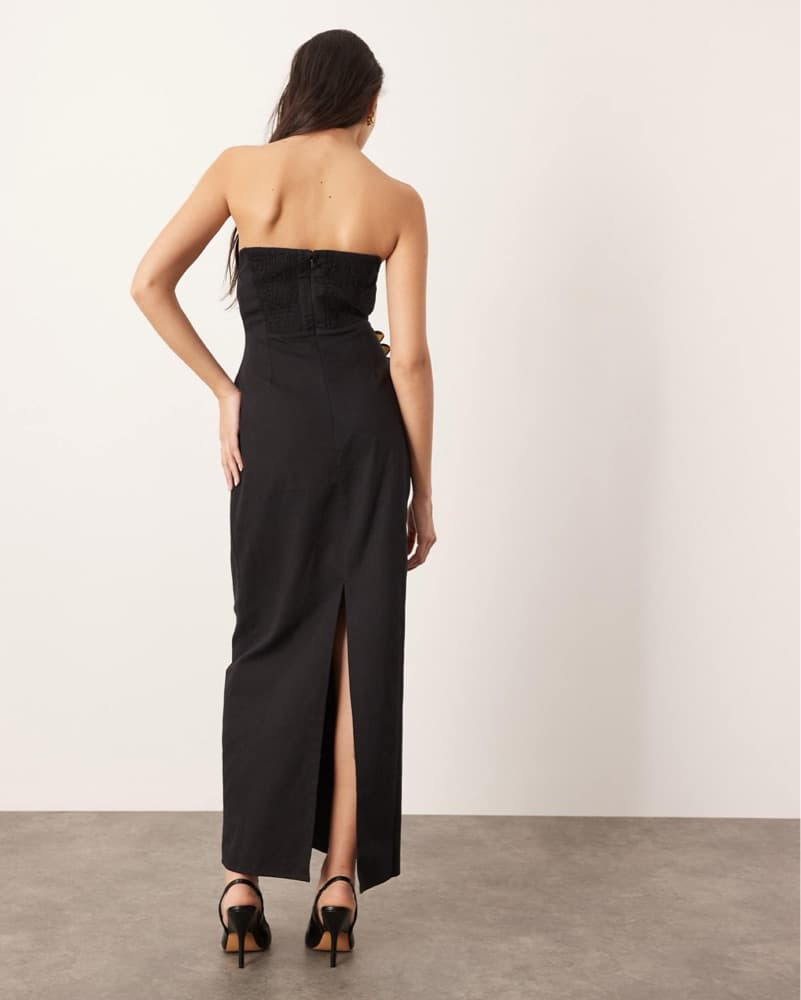 ASOS EDITION Sculptural Floral Dress - Image 3