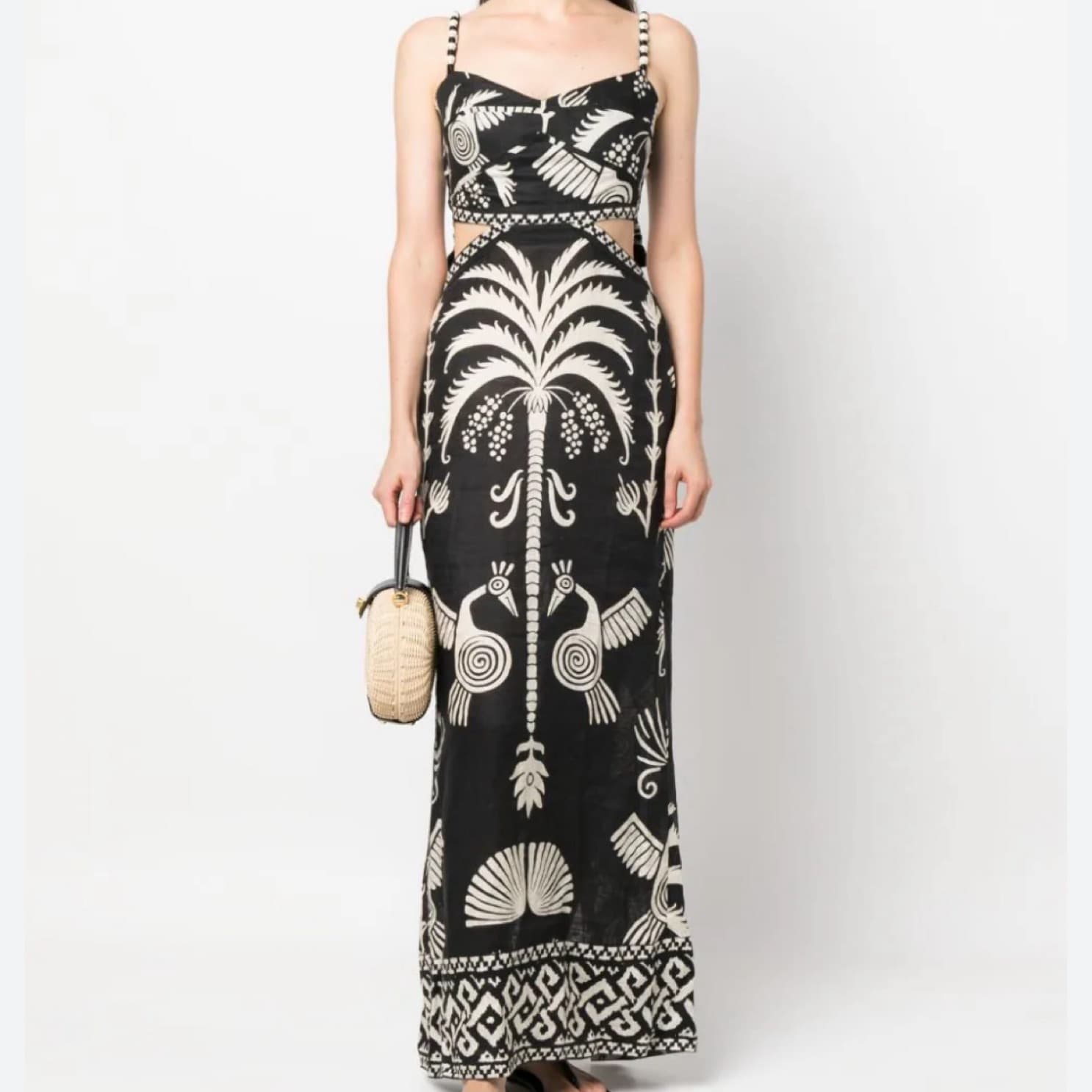 Johanna Ortiz Linen Maxi Dress - Image 1