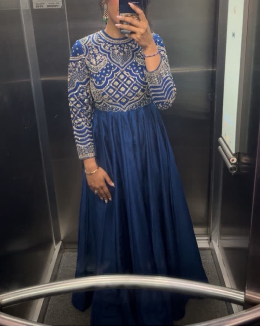 Blue Full length Gown - Image 4