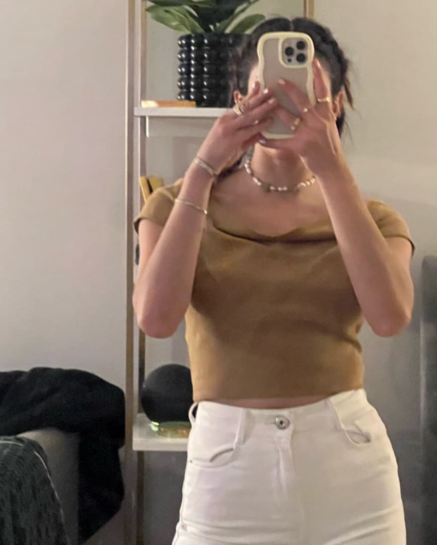 Alice & Olivia Suede Off The Shoulder  - Image 3