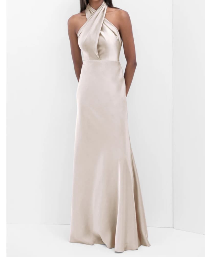 Champange Halter Gown - Image 1