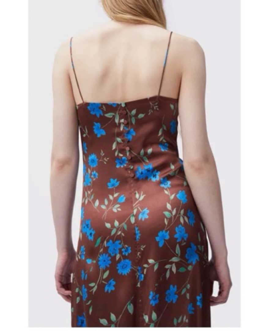 Ganni Silk Floral Maxi Dress - Image 4