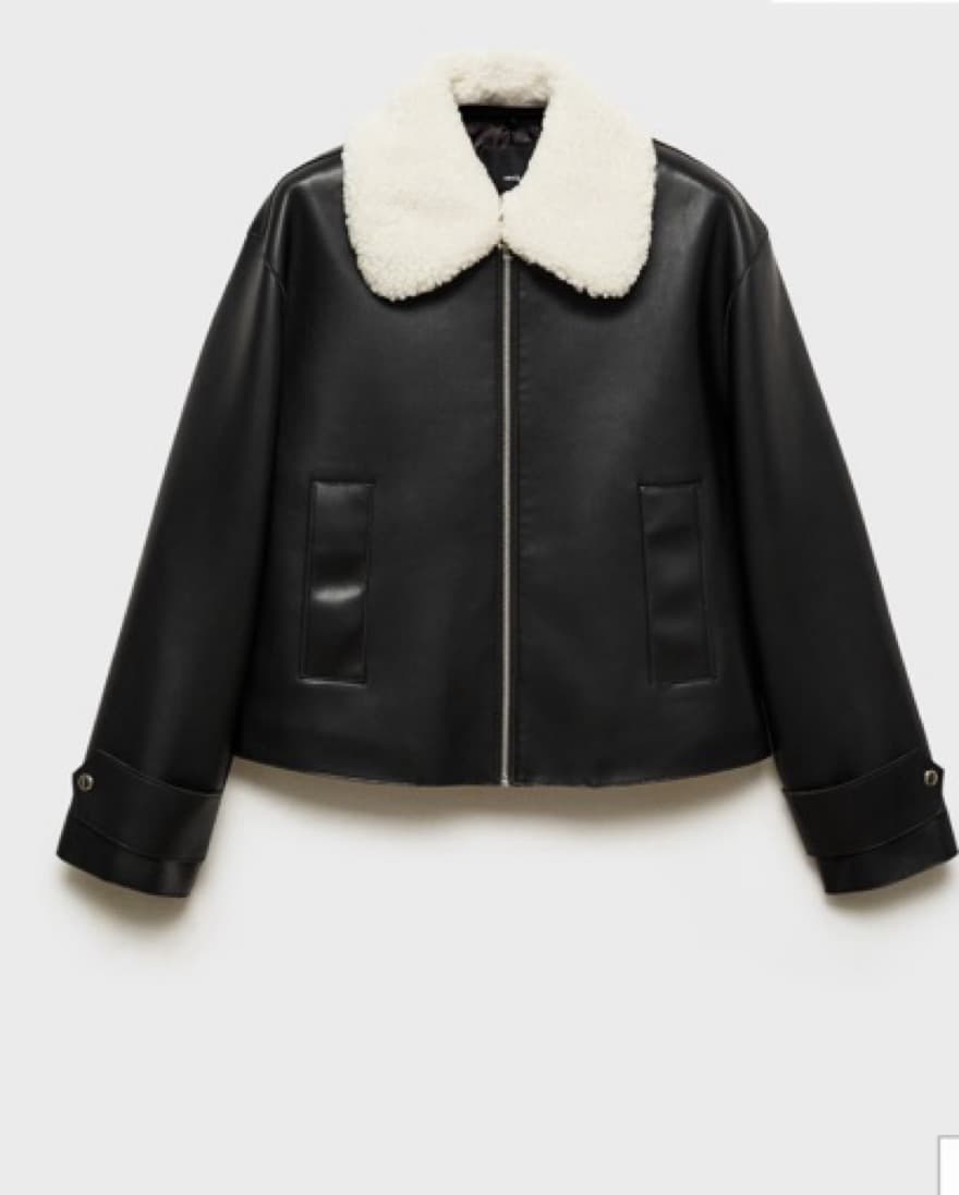 Leather Jacket with detachable sheepskin - Image 1