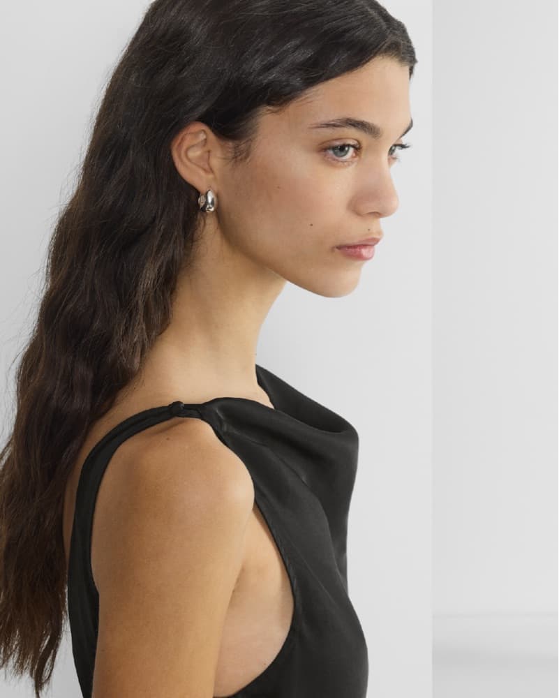 Aritzia Wilfred Elegant Black Midi Dress - Image 4