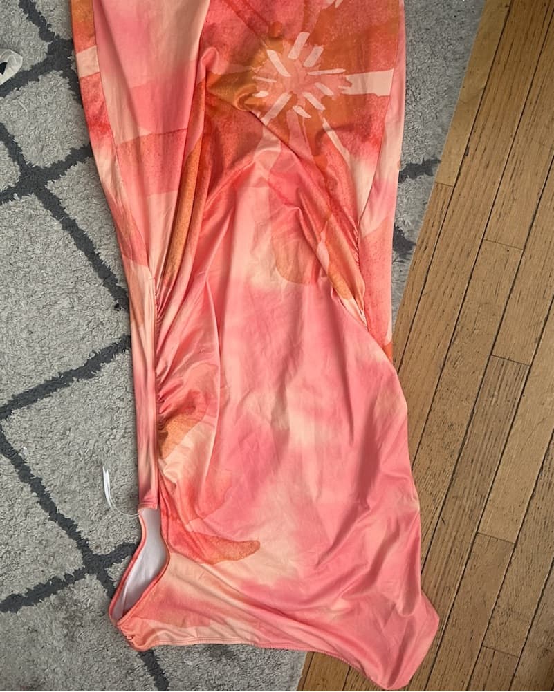 Floral Draped Maxi Dress - Image 2