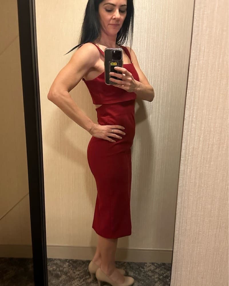 CINQ A SEPT Red Open cutouts dress Sz 4 - Image 3