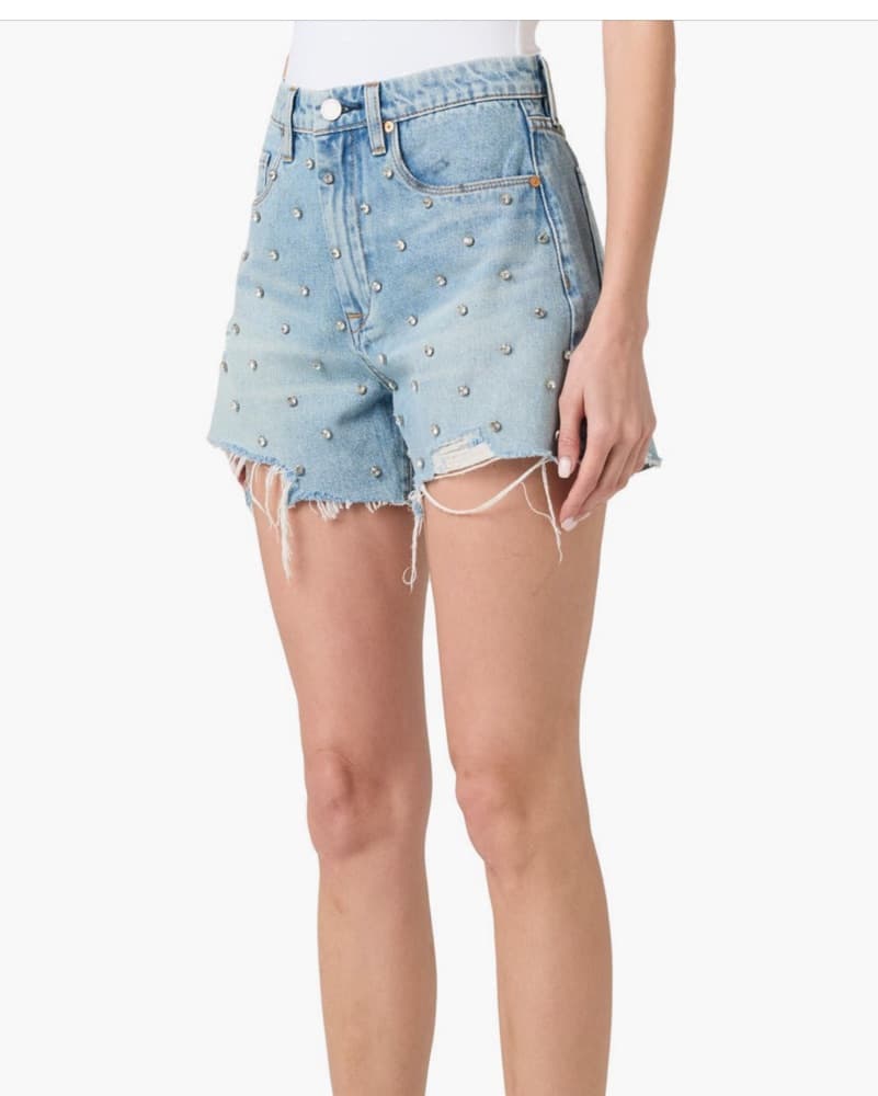 BLANKNYC Rhinestone Denim Shorts - Image 3