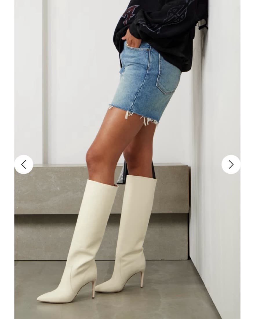 Paris Texas Stiletto leather knee boots - Image 1