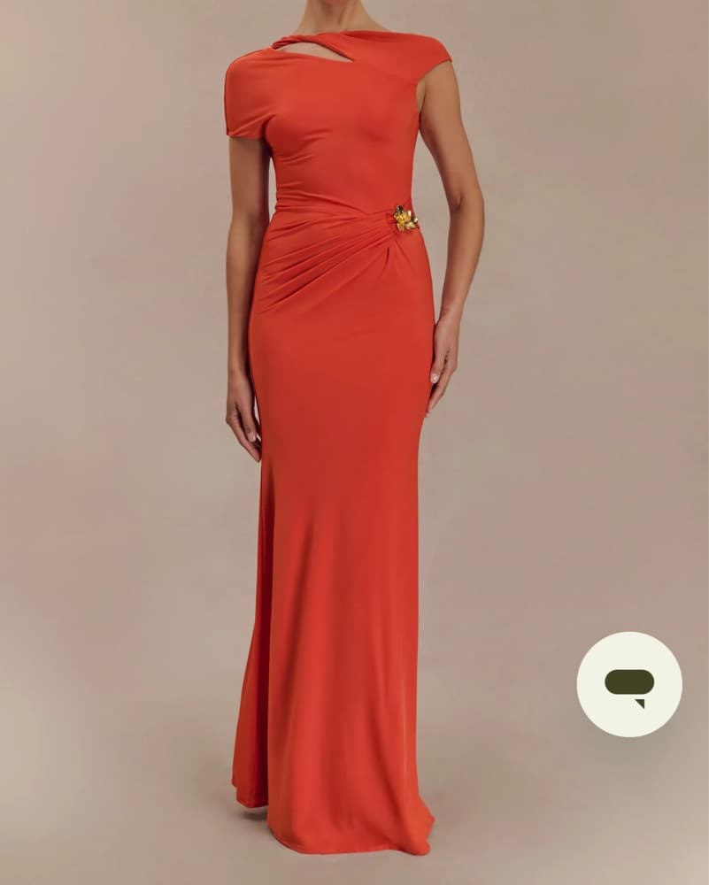Orange Meshki Kaida Dress - Image 1