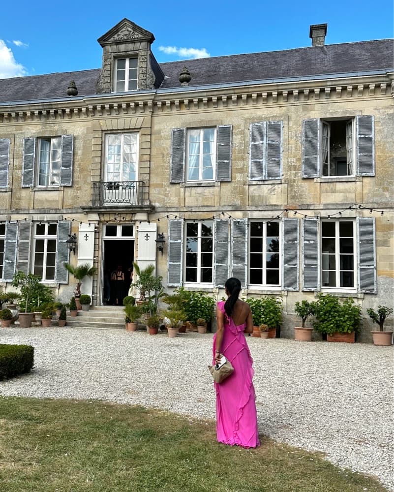 Pink Ruffled Gown Mango - Image 2
