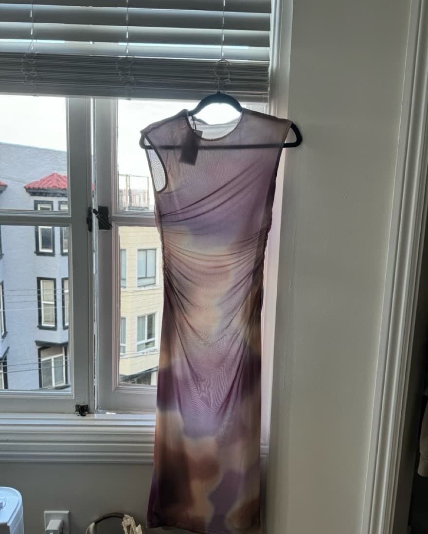 Mesh Bodycon Maxi  - Image 2