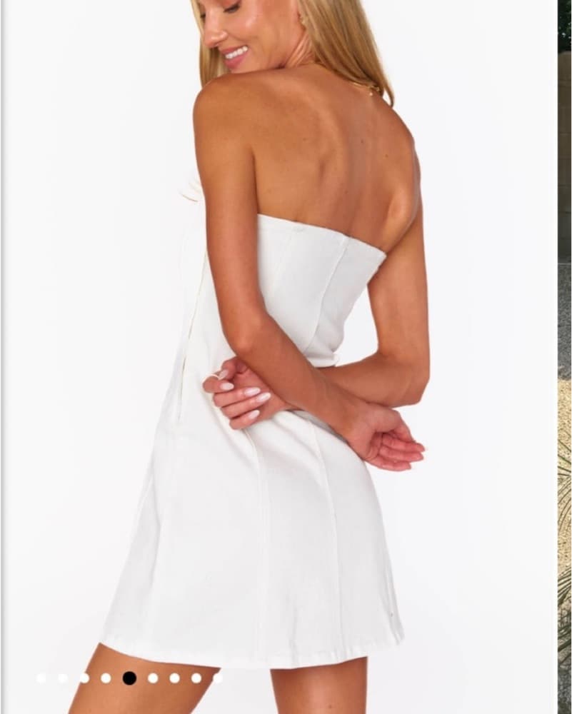 Show Me Your Mumu White Denim Dress - Image 4