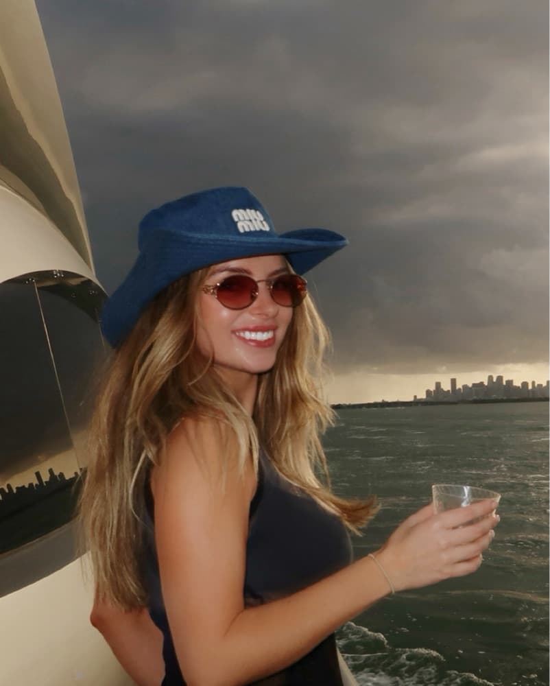 miu miu denim hat - Image 1