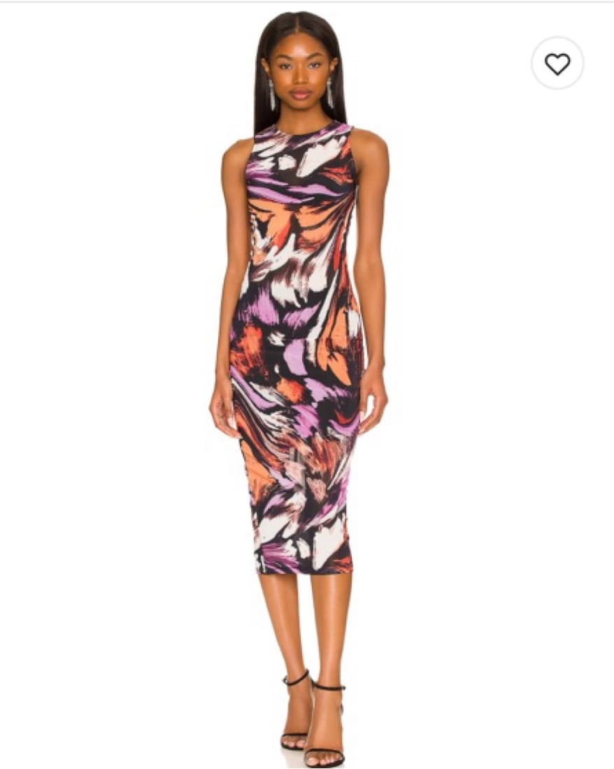 H:ours Sheer Midi Dress - Image 1