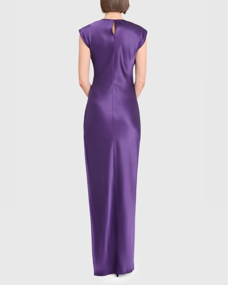 NWT Amanda Uprichard Purple Slit Dress - Image 3