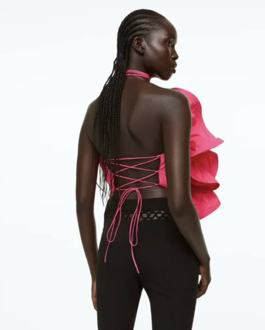 Flounced Halterneck Top - Image 3