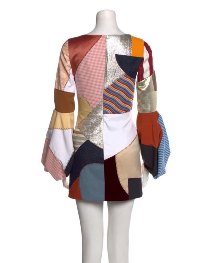 Vintage Francoise Patchwork Dress - Image 3